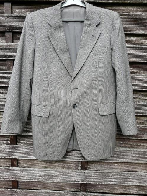 Vintage kwaliteitsherenkostuum in zwart/grijs ruitjesmotief, Kleding | Heren, Kostuums en vesten, Gedragen, Maat 48/50 (M), Zwart