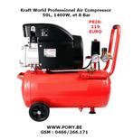Nouveau Air Compressor 50L, 1400W, et 8 Bar, Ophalen of Verzenden, Nieuw