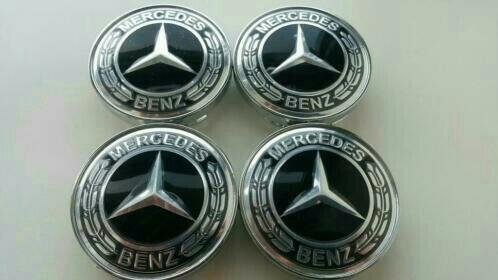 Mercedes wieldoppen voor replica velg 60 mm, Auto diversen, Wieldoppen, Nieuw, Ophalen of Verzenden