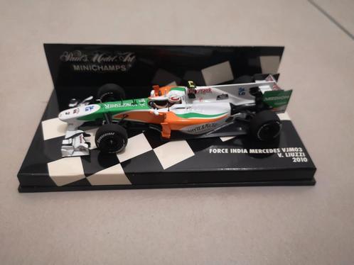 LIUZZI 2010 FORCE INDIA MERCEDES VJM03 MINICHAMPS 1/43, Verzamelen, Automerken, Motoren en Formule 1, Zo goed als nieuw, Verzenden