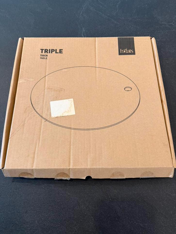 Table Hofats pour brasero Triple, Jardin & Terrasse, Bols de feu, Comme neuf, Enlèvement