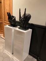 2 beelden + 2 sokkels, Enlèvement, Comme neuf
