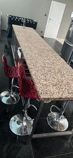 Ilot Granit table inox horeca boulangerie ,…, 50 tot 100 cm, 100 tot 150 cm, Gebruikt, Ophalen