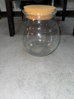 Vase/terrarium Oh Green transparent et liège, Neuf, Moins de 50 cm, Enlèvement ou Envoi, Autres couleurs