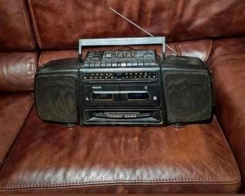 Philips met 2x Casette Deck Turbo Bass beschikbaar voor biedingen