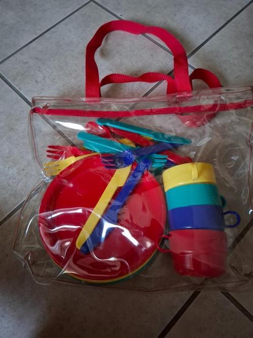 Plastieken picknicksetje voor kinderen, Kinderen en Baby's, Overige Kinderen en Baby's, Nieuw, Ophalen