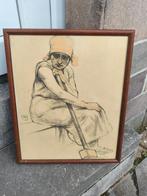 Lithographie hiercheuse monograme Armand rassenfosse, Enlèvement ou Envoi