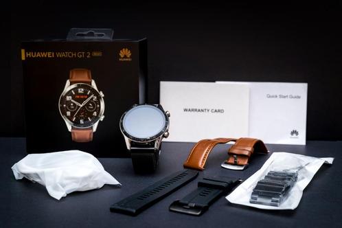 Huawei watch GT2 46mm (model: LTN-B19), Handtassen en Accessoires, Smartwatches, Gebruikt, Android, Zwart, Afstand, Calorieverbanding