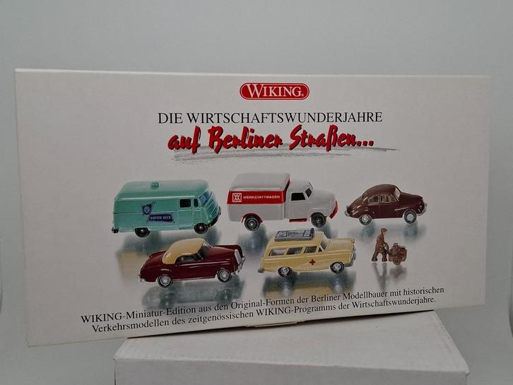Prachtige set "Berlijn 1958" - Wiking 1/87, Hobby en Vrije tijd, Modelauto's | 1:87, Zo goed als nieuw, Auto, Wiking, Verzenden