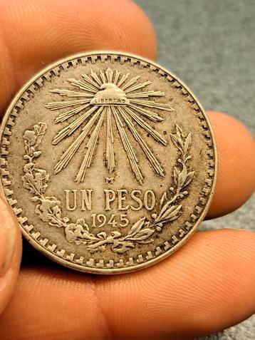 zilver Un peso 1945
