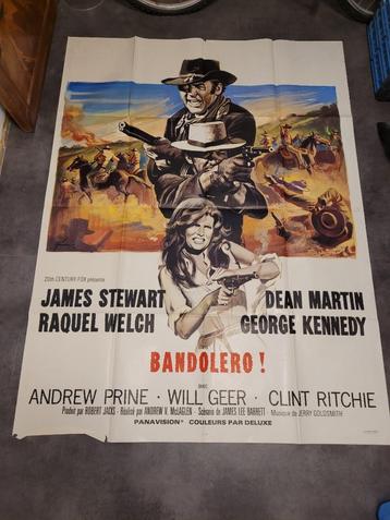 ancienne grande affiche de cinéma bandolero