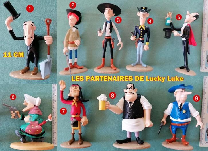2003- 9 stripfiguren Lucky Luke PRIJS PER STUK, Verzamelen, Beelden en Beeldjes, Nieuw, Mens, Verzenden