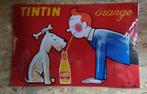 Tin Tin Kuifje met bobbie orange reclame decoratie bord, Verzamelen, Ophalen of Verzenden, Zo goed als nieuw, Reclamebord