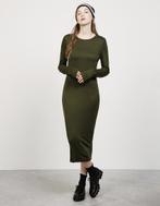 Kaki jurk van Bershka - Maat medium, Kleding | Dames, Ophalen of Verzenden