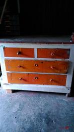 Mooie werkbank met 4 diepe laden en een bankschroef, Doe-het-zelf en Bouw, Ophalen, Gebruikt, Bankschroef