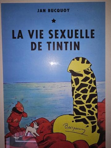 Litho Kuifje Tintin La vie sexuelle  Jan Bucquoy  Genummerd, Antiek en Kunst, Ophalen