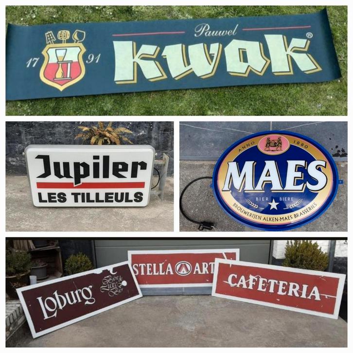 Set verlichte reclameborden., Verzamelen, Merken en Reclamevoorwerpen, Zo goed als nieuw, Ophalen