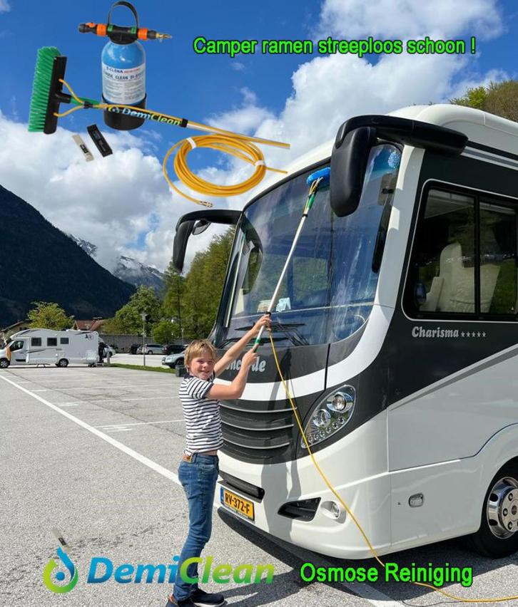 DemiClean - camper ramen streeploos reinigen met osmosewater, Tuin en Terras, Hogedrukreinigers, Nieuw, Ophalen