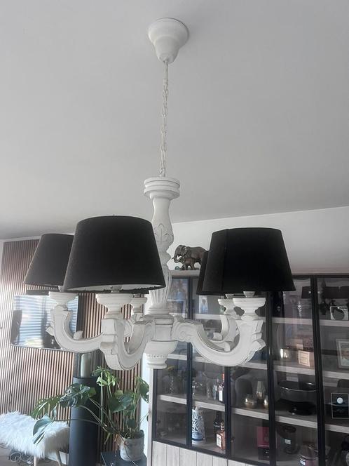 Kroonluchter/ Hanglamp, Huis en Inrichting, Lampen | Plafondlampen, Zo goed als nieuw, Hout, Ophalen of Verzenden