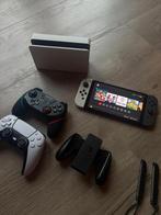 Nintendo Switch Oled (incl controllers en Mario Kart 8), Games en Spelcomputers, Switch OLED, Met 2 controllers, Ophalen of Verzenden