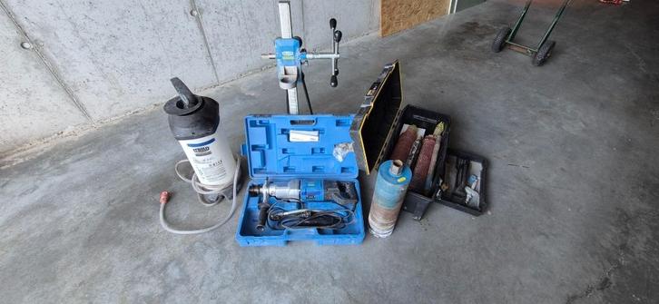 Tyrolit DME22SU kernboormachine + toebehoren – volledige set, Doe-het-zelf en Bouw, Gereedschap | Boormachines, Zo goed als nieuw