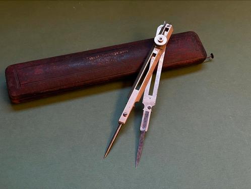 Antieke precisie-passer – ca.1900 – Tibaut Desimpelaere, Antiek en Kunst, Antiek | Kantoor en Zakelijk, Ophalen of Verzenden