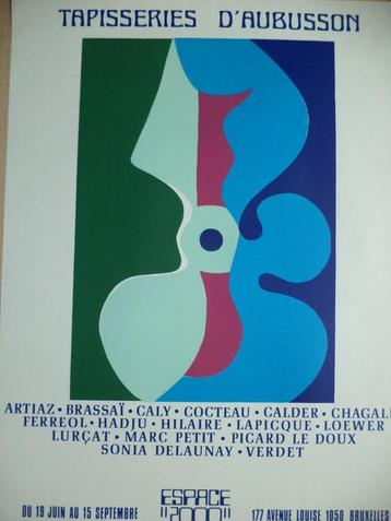 VTG Tapisseries d'Aubusson COCTEAU CALDER S DELAUNAY BRASSAI beschikbaar voor biedingen