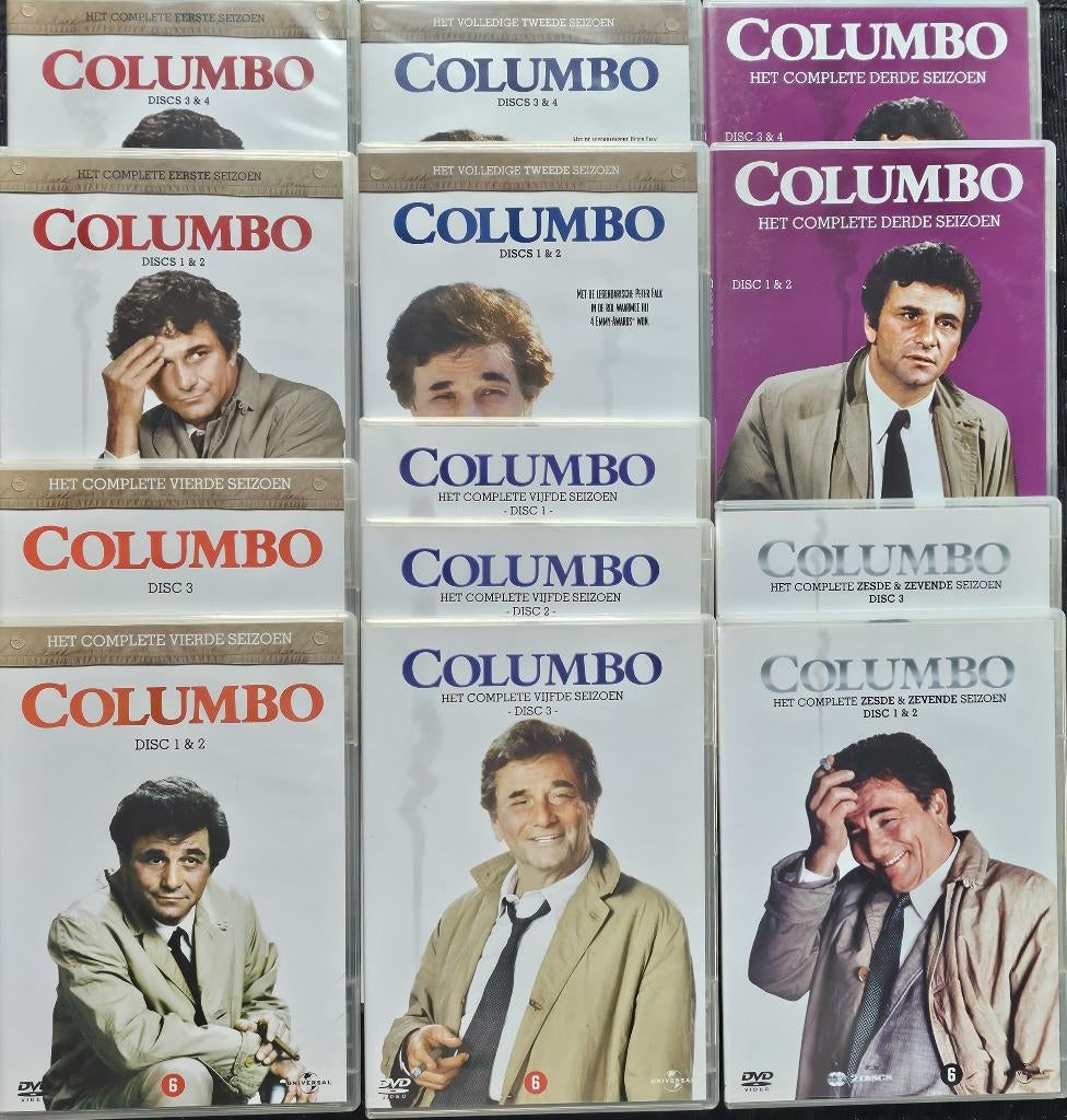 Columbo Seizoen 1 tot 7, Cd's en Dvd's, Dvd's | Tv en Series, Ophalen of Verzenden, Zo goed als nieuw