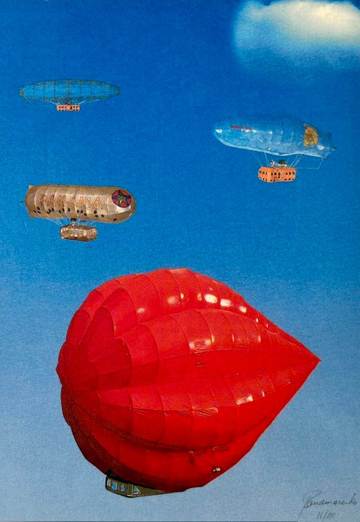 Panamarenko - Prent 15x10 cm - Offset druk 300 gram - Nieuw, Antiek en Kunst, Kunst | Litho's en Zeefdrukken, Ophalen of Verzenden