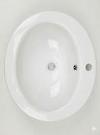 Vasque à Encastrer Ovale en Céramique Blanche - 50cm / 45cm, Maison & Meubles, Enlèvement ou Envoi, Neuf