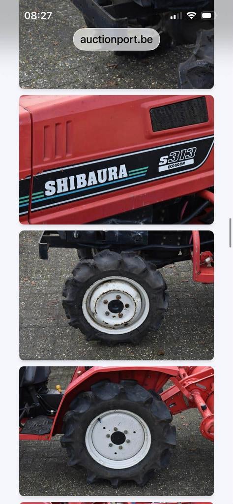 Mini tractor met frees, Ophalen, Gebruikt