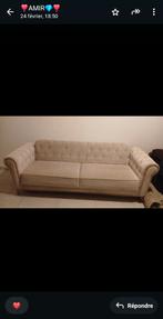 Fauteuil clic clac, Ophalen, 100 cm, Beige, Tweepersoons