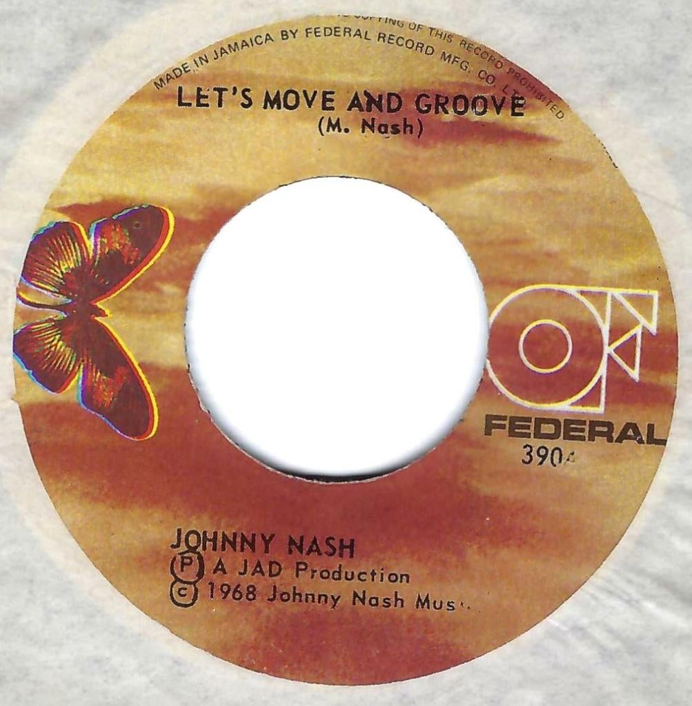 Soul 45: Johnny Nash – Let's Move And Groove, Gebruikt, 7 inch, Single, Ophalen of Verzenden