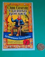 Oud etiket genever "gezond boerke" Anzegem, Ophalen of Verzenden