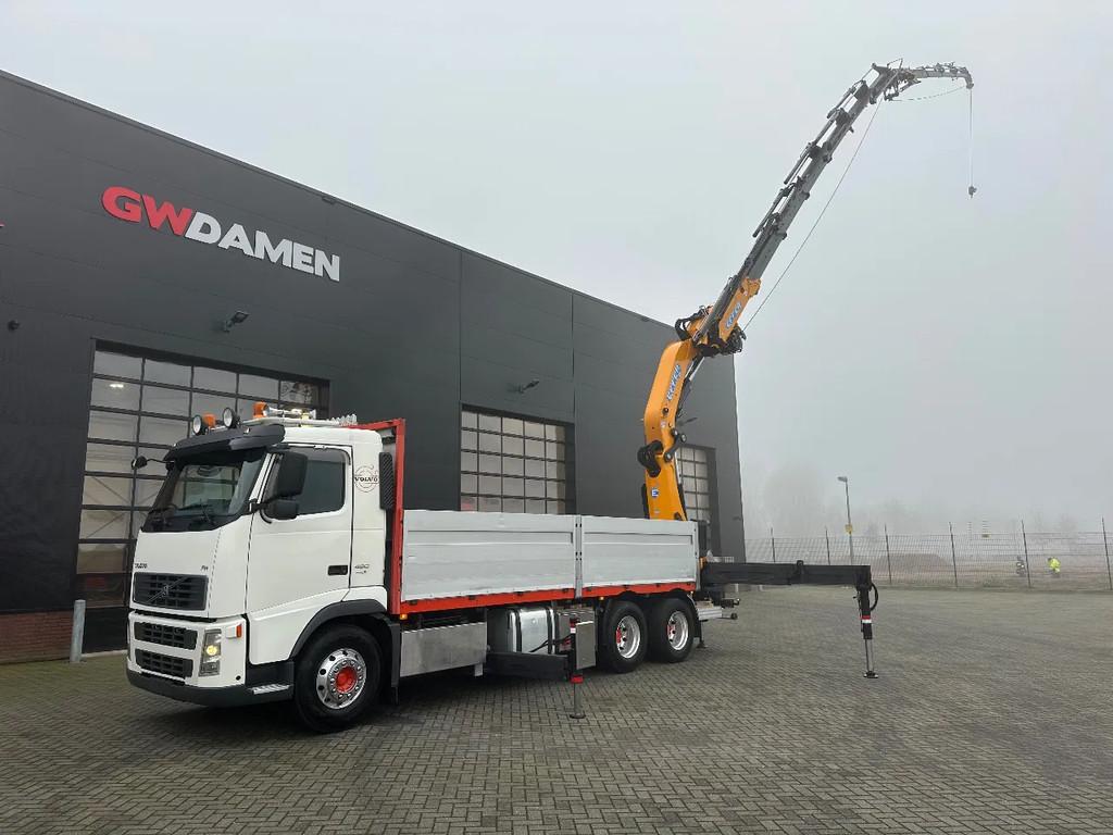 Volvo FH 480 6x4 Effer 525/6S + Fly Jib 6S ,Winch Euro 5, Auto's, Euro 5, Achterwielaandrijving, Wit, 480 pk