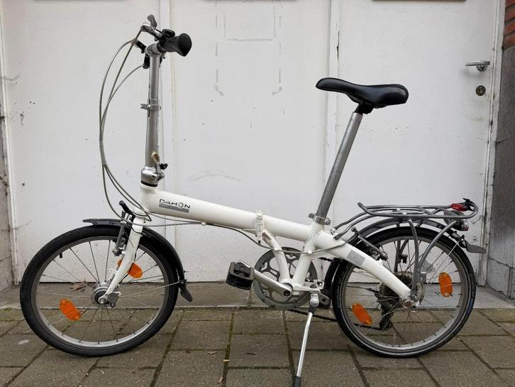Vélo pliant Dahon blanc, Vélos & Vélomoteurs, Vélos | Vélos pliables, Comme neuf, Dahon, Totalement pliable, Vitesses, Enlèvement