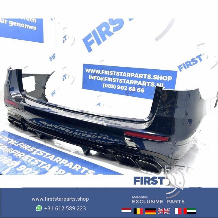 W213 FACELIFT E63 E63S AMG ACHTERBUMPER + DIFFUSER Mercedes, Auto-onderdelen, Carrosserie, Bumper, Mercedes-Benz, Achter, Gebruikt