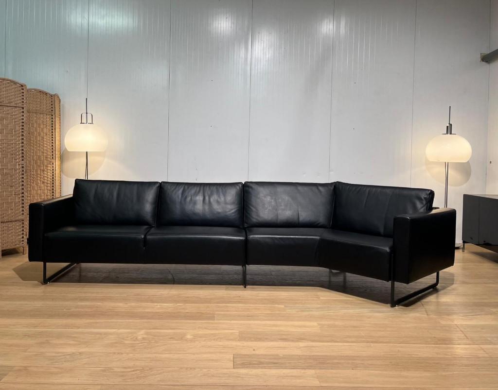 NIEUWSTAAT Artifort Mare Hoekbank Leer + GARANTIE, 125 tot 150 cm, Hoekbank, 300 cm of meer, Leer