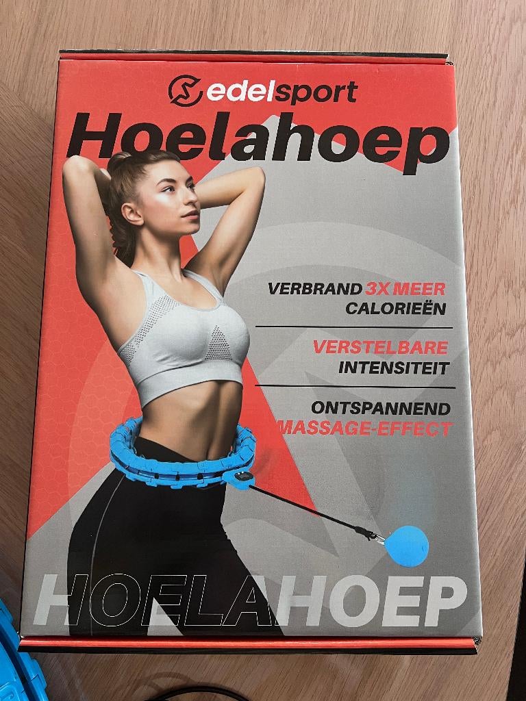 sport hoelahoep + springtouw, Sports & Fitness, Cerceaux, Enlèvement, Avec poids, Comme neuf, Cerceau de remise en forme