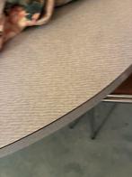 Ronde retro keukentafel + 4 stoelen, Ophalen, Gebruikt, Rond, Retro