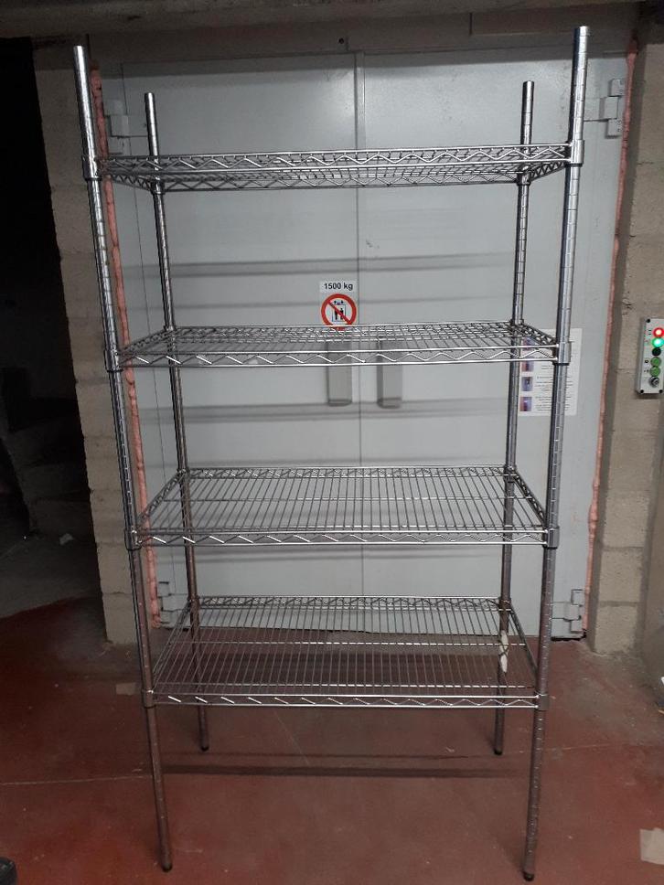 Horeca opbergrek verchroomd, Articles professionnels, Horeca | Mobilier & Aménagement, Mobilier, Utilisé, Enlèvement