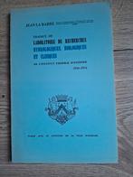 Boek : TRAVAUX DU

LABORATOIRE DE RECHERCHES

HYDROLOGIQUES,, Enlèvement ou Envoi, Comme neuf