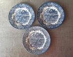 Vintage blauw-witte borden Ironstone Royal Tudor Ware, Enlèvement ou Envoi