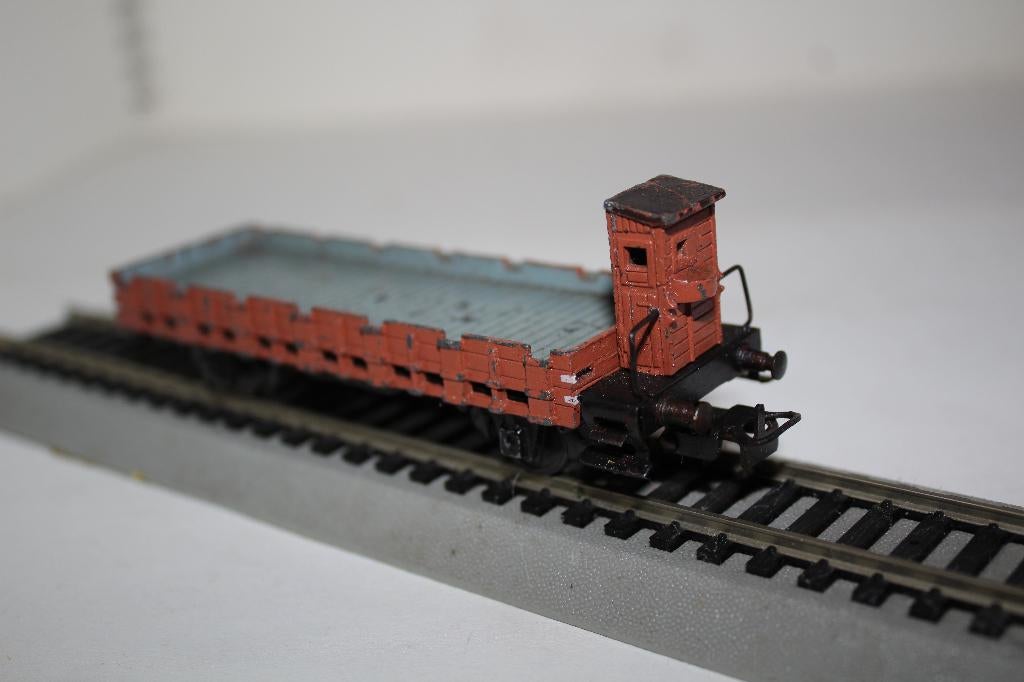 Marklin Ho flatcar, Hobby en Vrije tijd, Wisselstroom, Gebruikt, Wagon, Ophalen of Verzenden