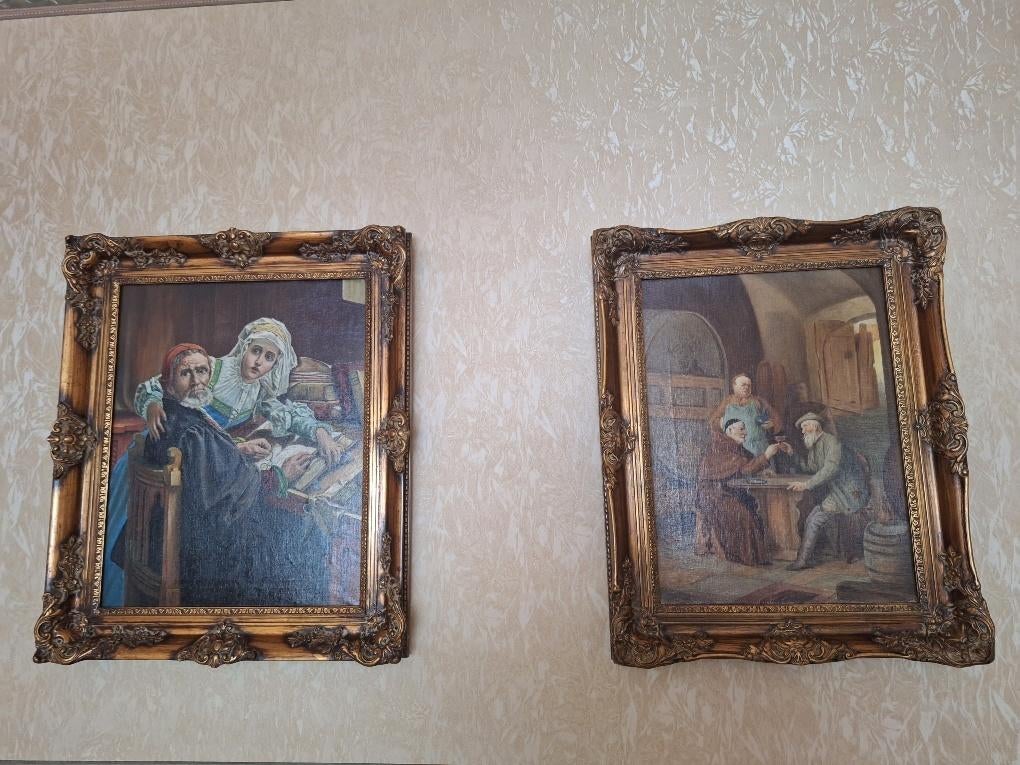 Schilderijen in kader, Ophalen