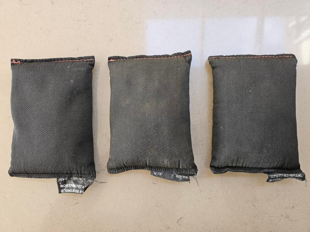 Duiklood - soft lood 3x2,5kg - RVS, Ophalen of Verzenden