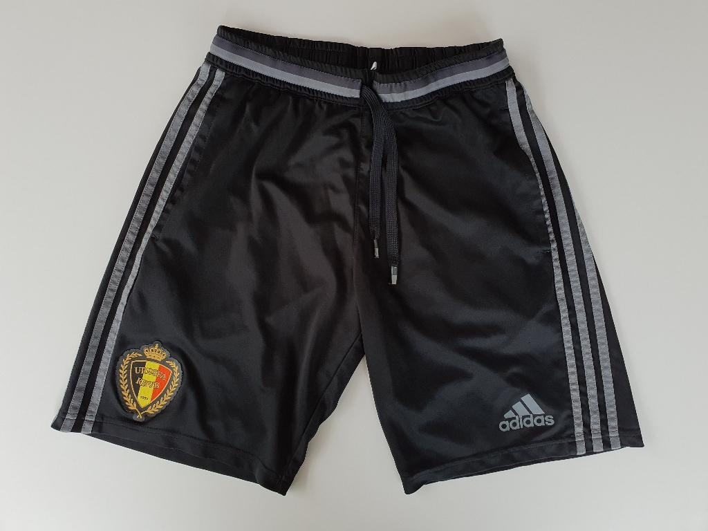 Zwarte trainingsshort KBVB (Adidas, S), Ophalen of Verzenden, Gebruikt