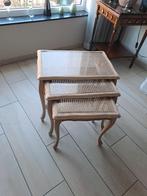 Mooie bijzettafeltjes, Enlèvement, Comme neuf, Verre