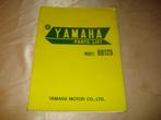 YAMAHA Model RD125 Ancien Catalogue des Pièces Détachées, Motos, Modes d'emploi & Notices d'utilisation, Enlèvement ou Envoi, Yamaha