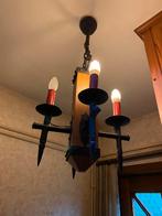 Messing met hout luster, Huis en Inrichting, Ophalen, Gebruikt, Hout, Barok